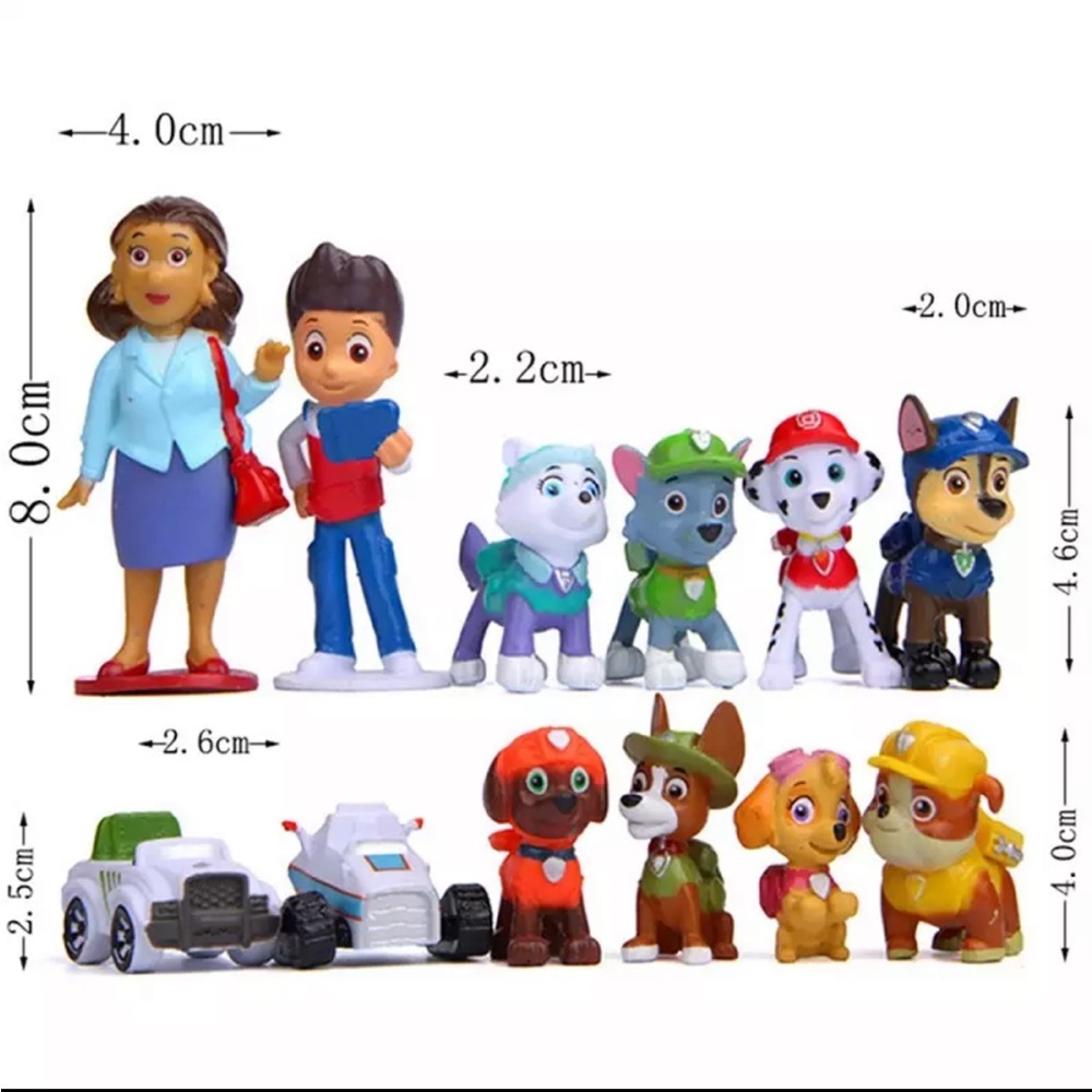 🐾New🐾Paw Patrol Action Figures 12 piece set🐾 - Picture 3 of 8